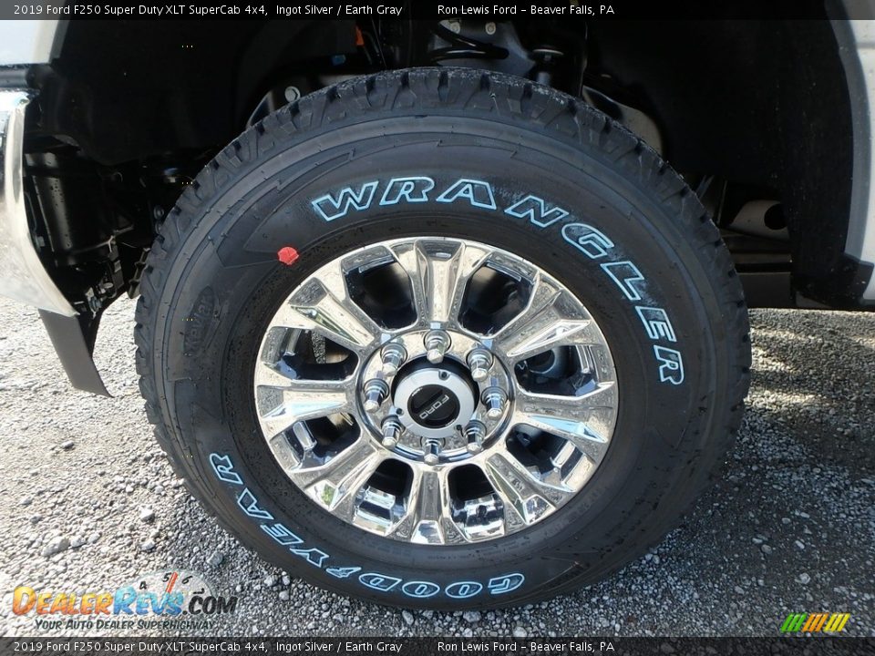 2019 Ford F250 Super Duty XLT SuperCab 4x4 Ingot Silver / Earth Gray Photo #9