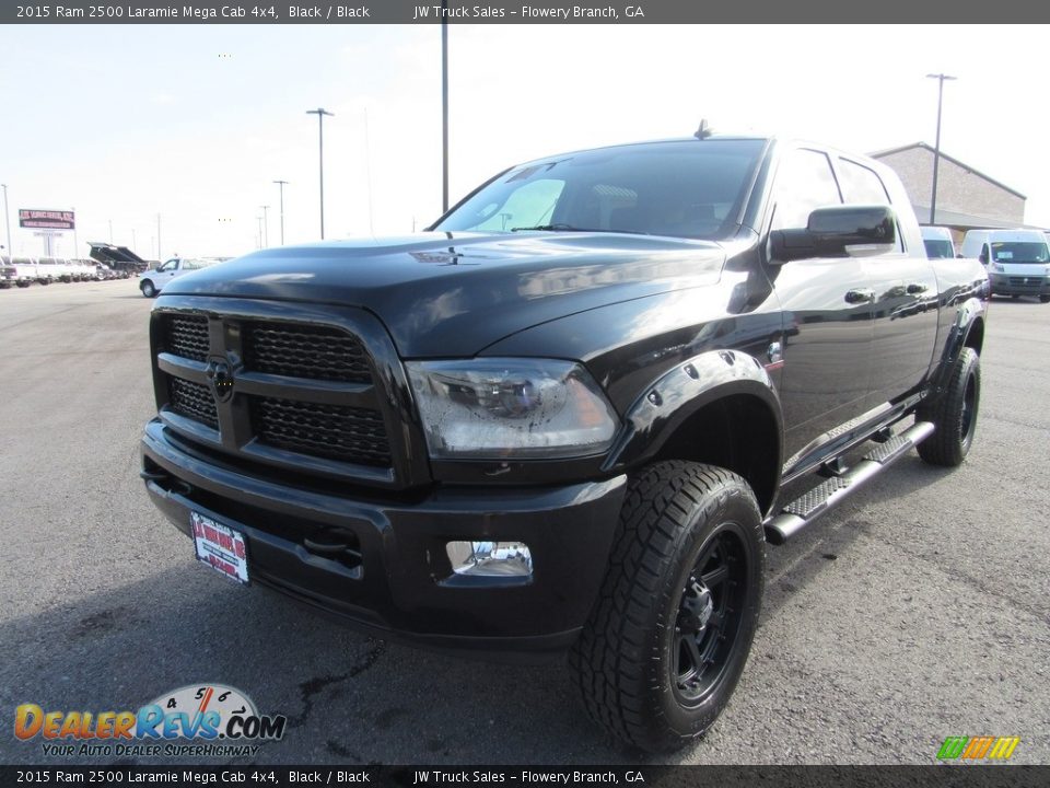 2015 Ram 2500 Laramie Mega Cab 4x4 Black / Black Photo #1