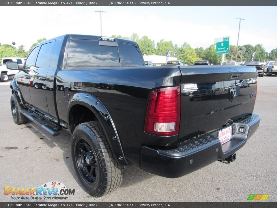 2015 Ram 2500 Laramie Mega Cab 4x4 Black / Black Photo #3