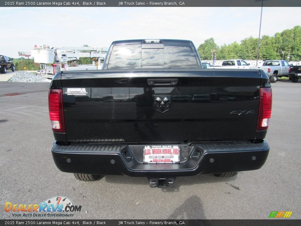 2015 Ram 2500 Laramie Mega Cab 4x4 Black / Black Photo #4