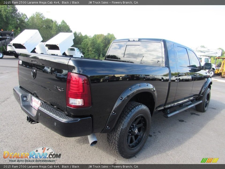 2015 Ram 2500 Laramie Mega Cab 4x4 Black / Black Photo #5
