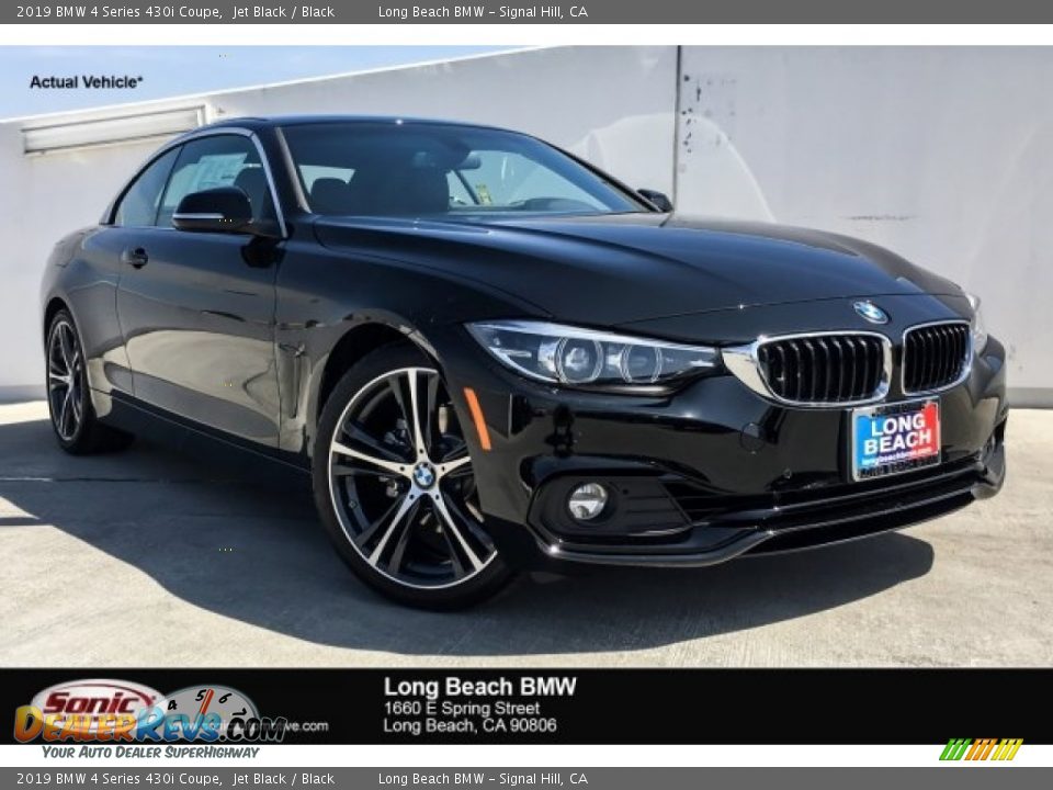 2019 BMW 4 Series 430i Coupe Jet Black / Black Photo #1