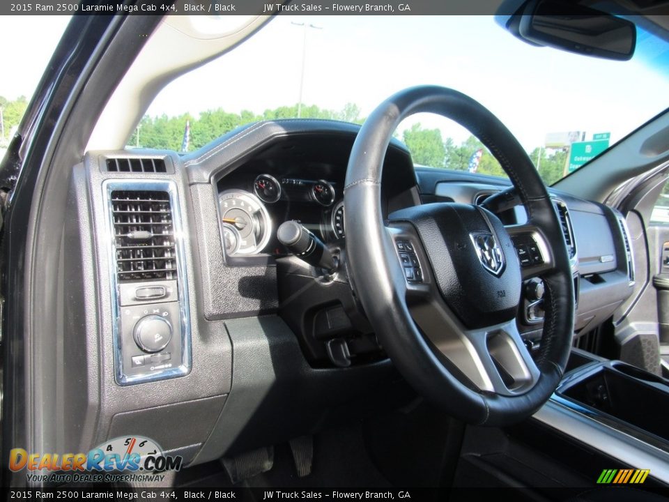 2015 Ram 2500 Laramie Mega Cab 4x4 Black / Black Photo #20