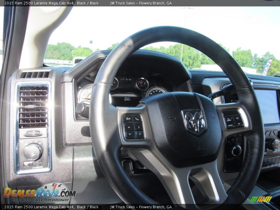 2015 Ram 2500 Laramie Mega Cab 4x4 Black / Black Photo #21