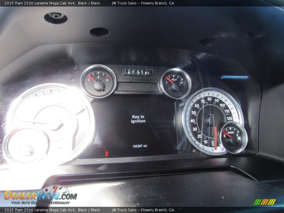 2015 Ram 2500 Laramie Mega Cab 4x4 Black / Black Photo #22