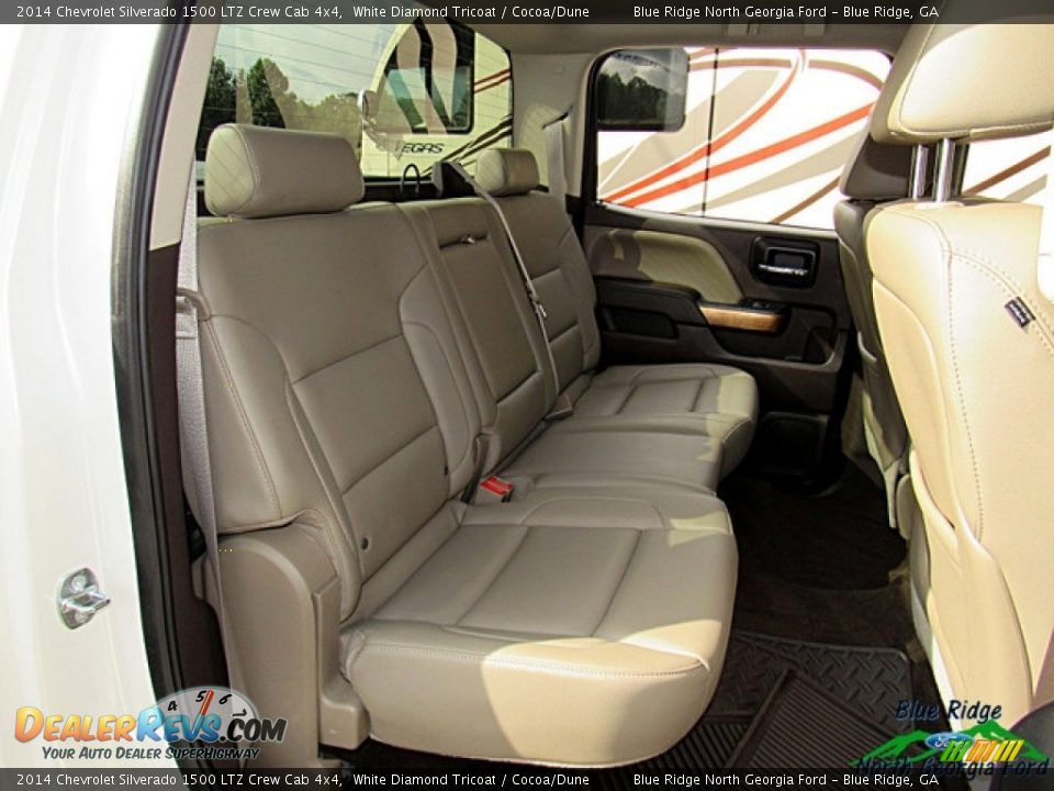 2014 Chevrolet Silverado 1500 LTZ Crew Cab 4x4 White Diamond Tricoat / Cocoa/Dune Photo #12