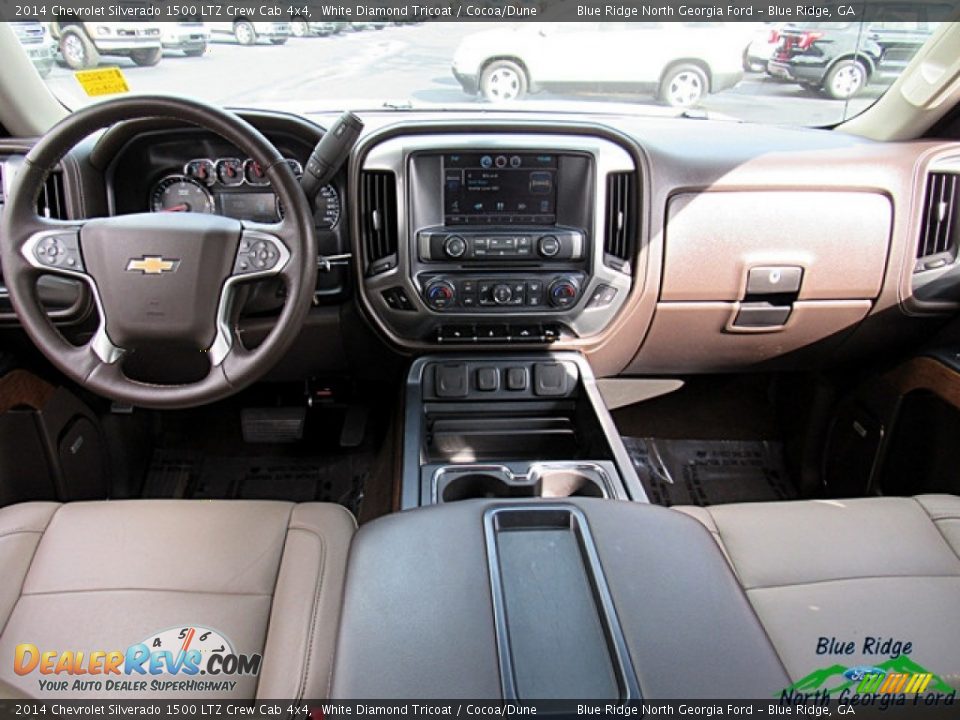 2014 Chevrolet Silverado 1500 LTZ Crew Cab 4x4 White Diamond Tricoat / Cocoa/Dune Photo #16