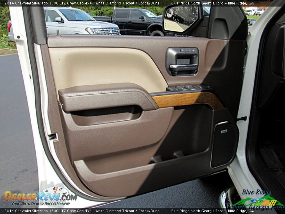 2014 Chevrolet Silverado 1500 LTZ Crew Cab 4x4 White Diamond Tricoat / Cocoa/Dune Photo #27