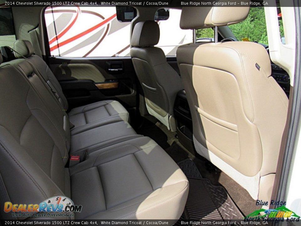 2014 Chevrolet Silverado 1500 LTZ Crew Cab 4x4 White Diamond Tricoat / Cocoa/Dune Photo #30