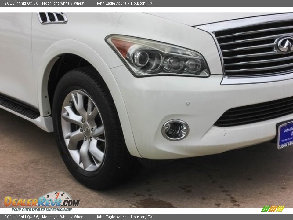 2011 Infiniti QX 56 Moonlight White / Wheat Photo #12