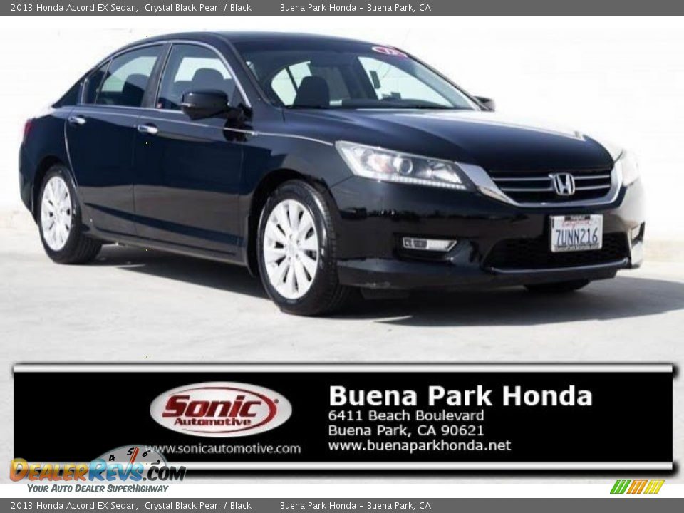 2013 Honda Accord EX Sedan Crystal Black Pearl / Black Photo #1
