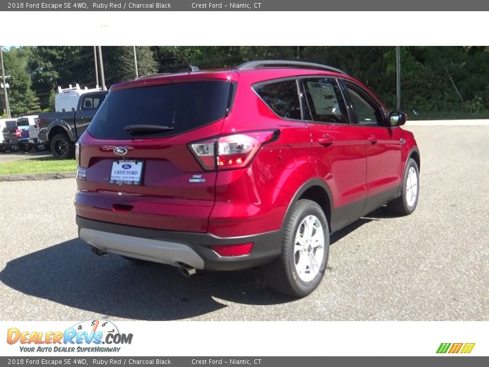 2018 Ford Escape SE 4WD Ruby Red / Charcoal Black Photo #7