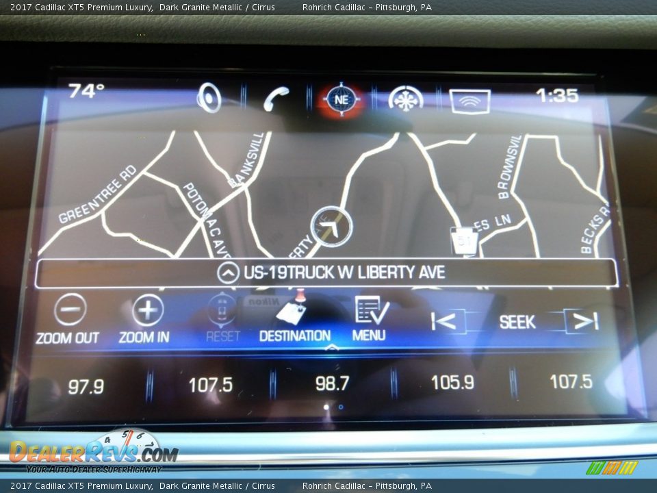 2017 Cadillac XT5 Premium Luxury Dark Granite Metallic / Cirrus Photo #24