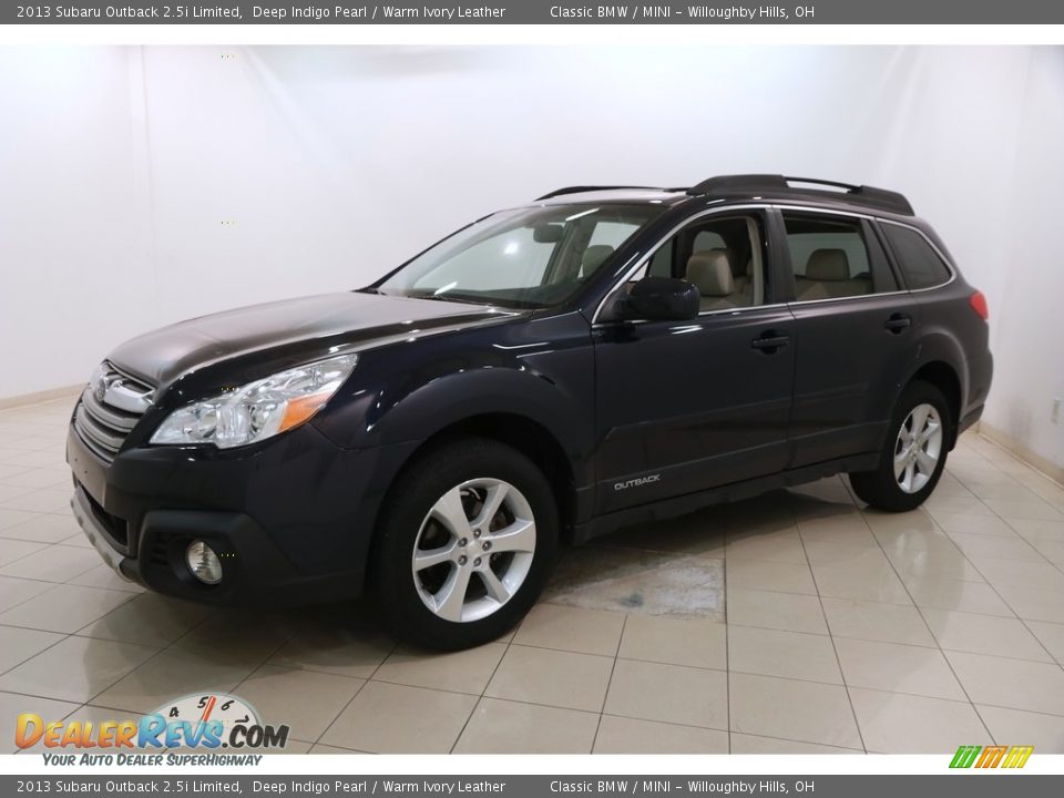 2013 Subaru Outback 2.5i Limited Deep Indigo Pearl / Warm Ivory Leather Photo #3