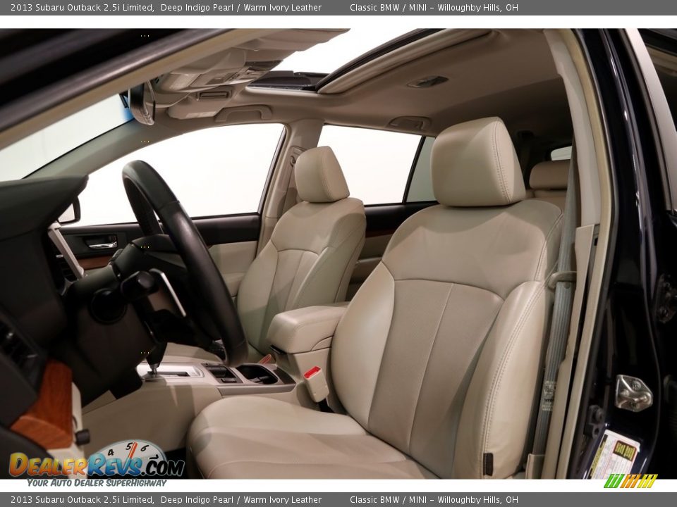2013 Subaru Outback 2.5i Limited Deep Indigo Pearl / Warm Ivory Leather Photo #6