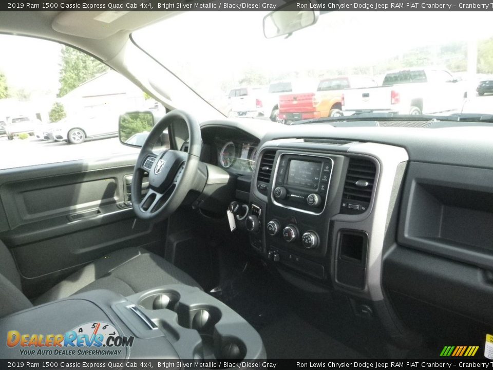 2019 Ram 1500 Classic Express Quad Cab 4x4 Bright Silver Metallic / Black/Diesel Gray Photo #11
