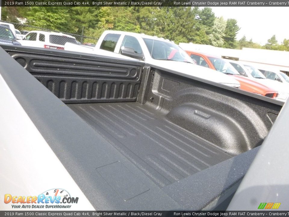 2019 Ram 1500 Classic Express Quad Cab 4x4 Bright Silver Metallic / Black/Diesel Gray Photo #13