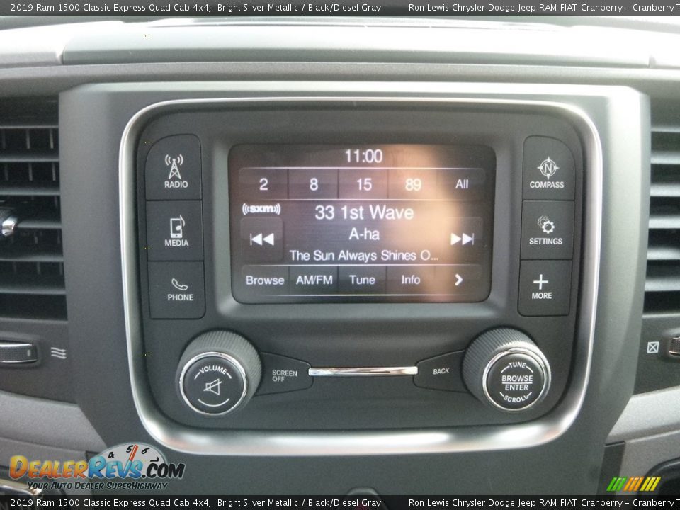 2019 Ram 1500 Classic Express Quad Cab 4x4 Bright Silver Metallic / Black/Diesel Gray Photo #17