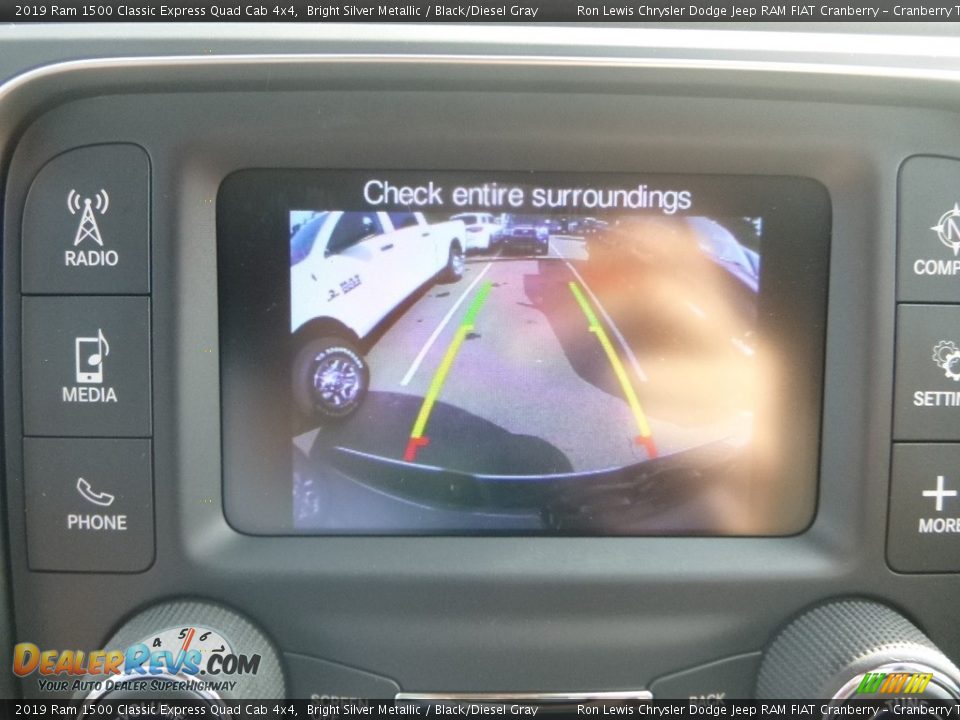 2019 Ram 1500 Classic Express Quad Cab 4x4 Bright Silver Metallic / Black/Diesel Gray Photo #18