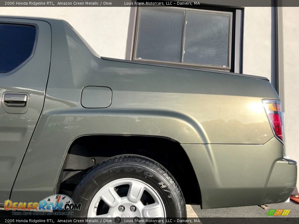 2006 Honda Ridgeline RTL Amazon Green Metallic / Olive Photo #12