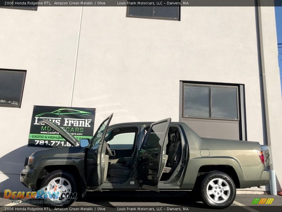 2006 Honda Ridgeline RTL Amazon Green Metallic / Olive Photo #15