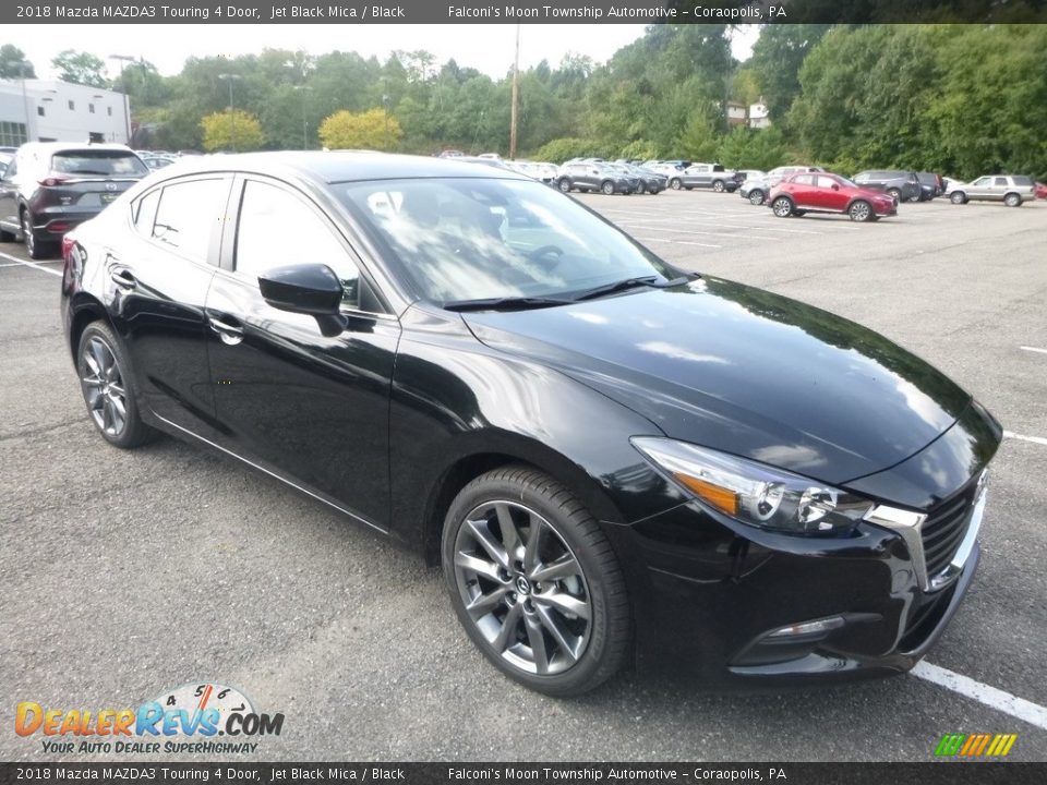 2018 Mazda MAZDA3 Touring 4 Door Jet Black Mica / Black Photo #3
