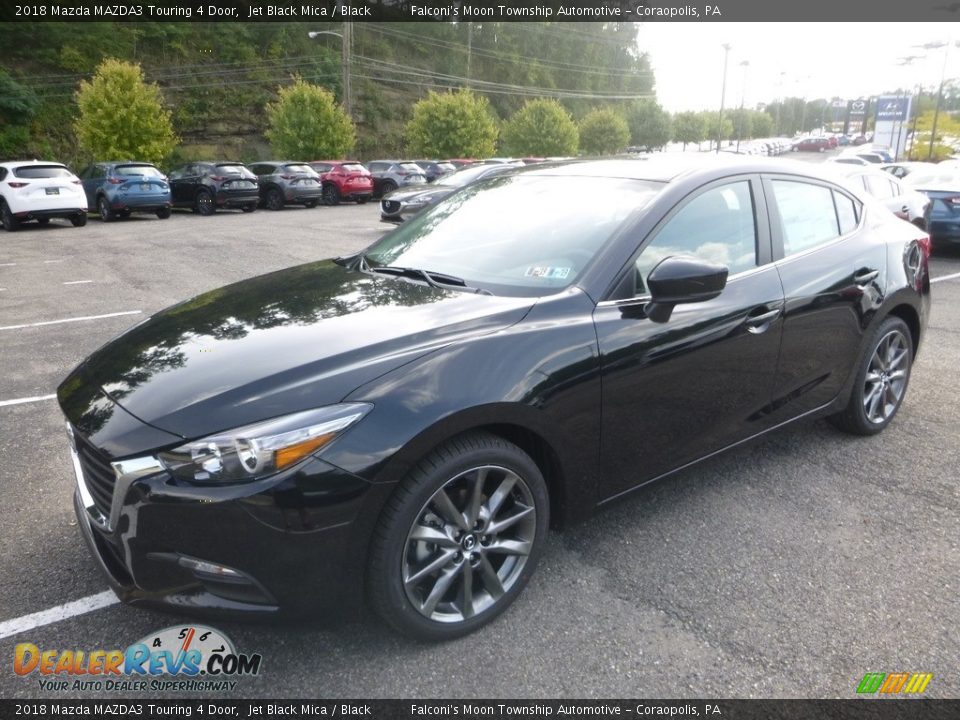 2018 Mazda MAZDA3 Touring 4 Door Jet Black Mica / Black Photo #5
