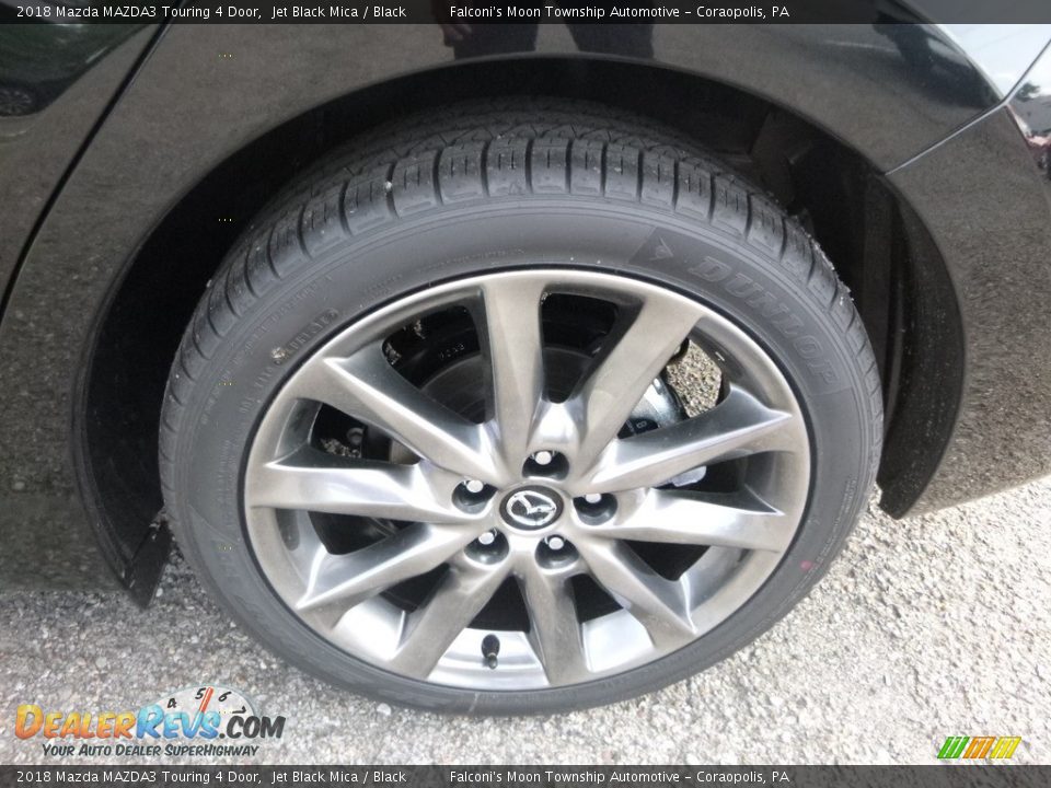 2018 Mazda MAZDA3 Touring 4 Door Jet Black Mica / Black Photo #7