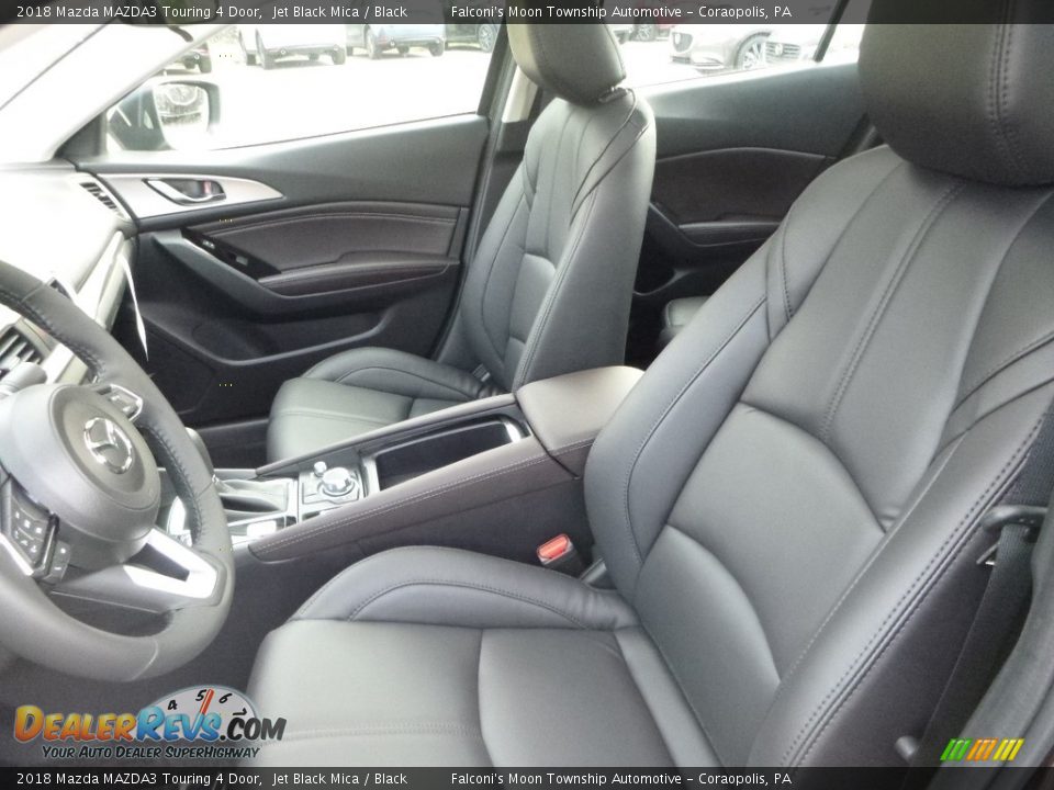 2018 Mazda MAZDA3 Touring 4 Door Jet Black Mica / Black Photo #11