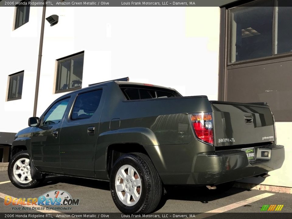 2006 Honda Ridgeline RTL Amazon Green Metallic / Olive Photo #29