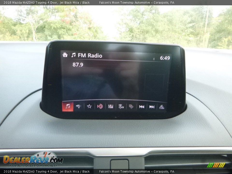 2018 Mazda MAZDA3 Touring 4 Door Jet Black Mica / Black Photo #14
