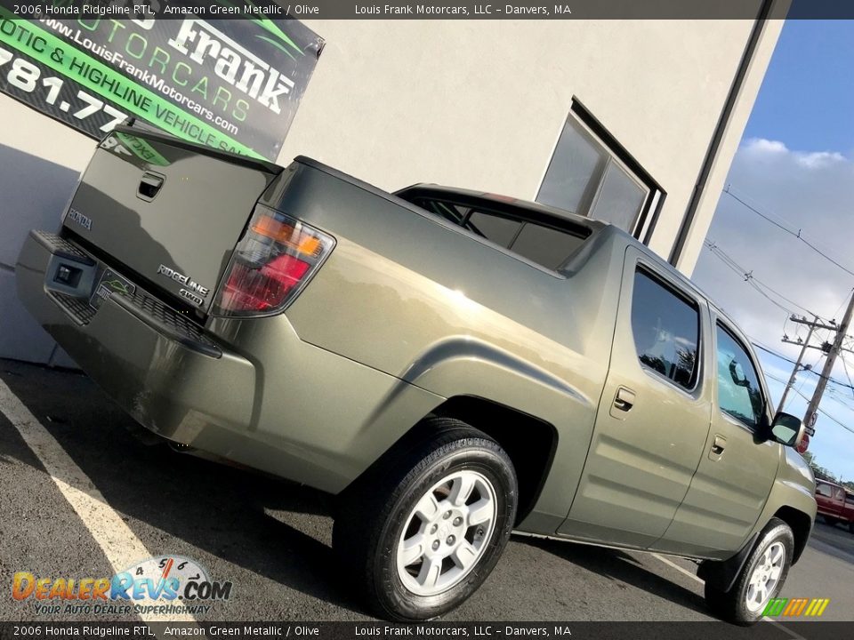 2006 Honda Ridgeline RTL Amazon Green Metallic / Olive Photo #35