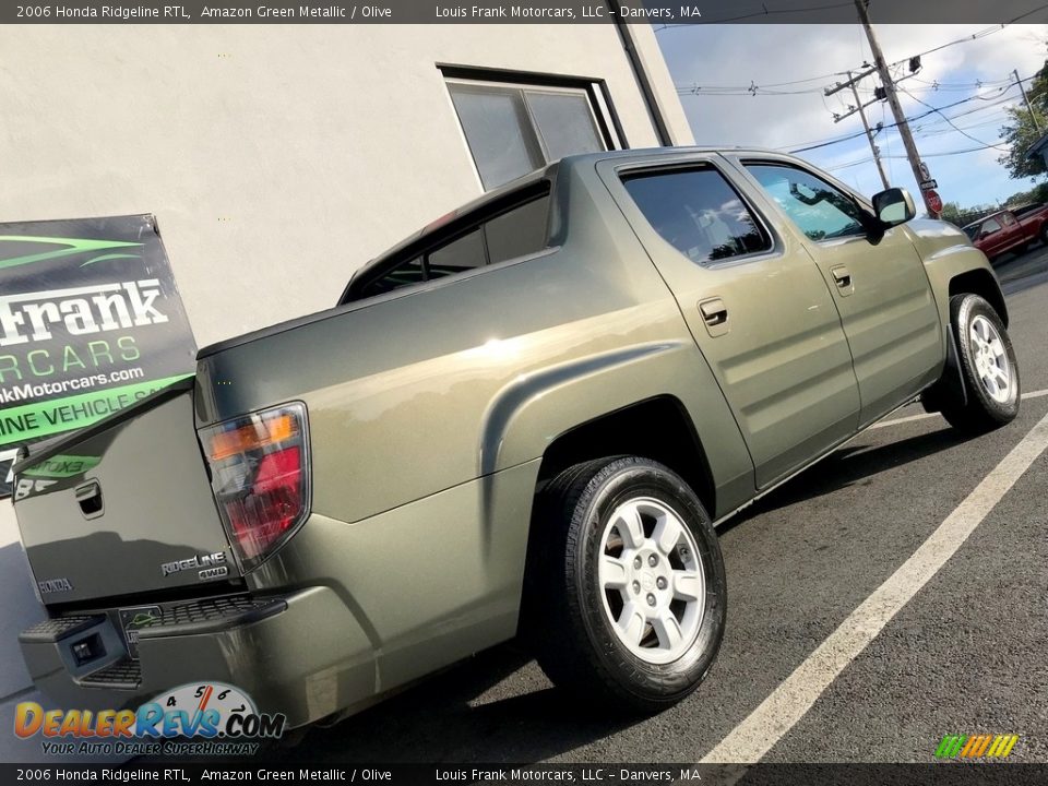 2006 Honda Ridgeline RTL Amazon Green Metallic / Olive Photo #36