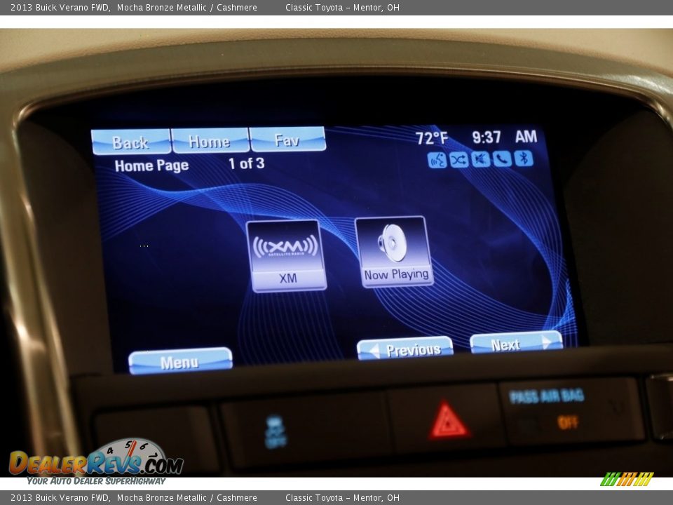 2013 Buick Verano FWD Mocha Bronze Metallic / Cashmere Photo #11