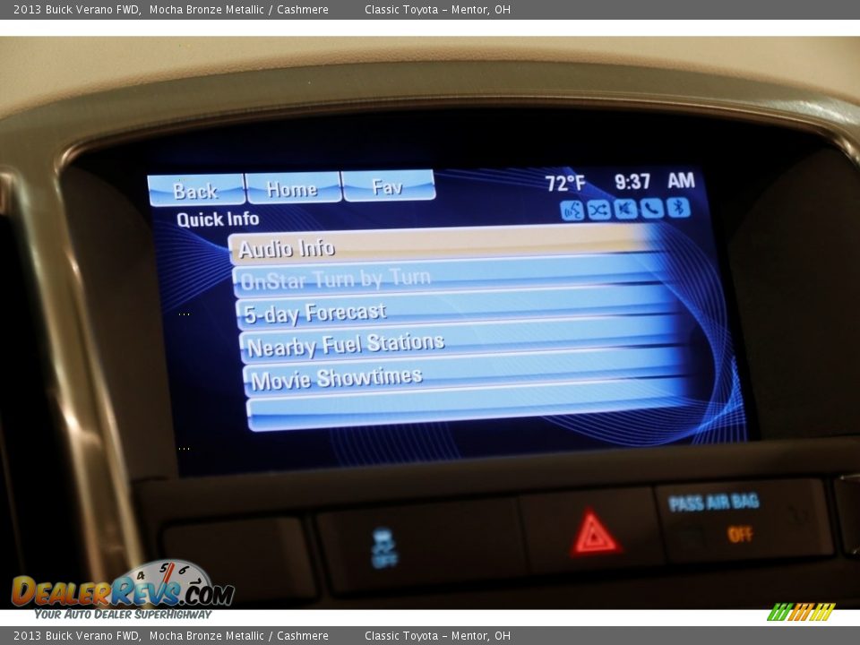 2013 Buick Verano FWD Mocha Bronze Metallic / Cashmere Photo #16