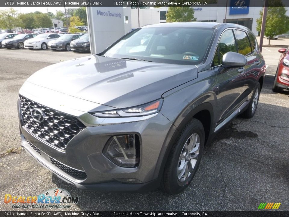 2019 Hyundai Santa Fe SEL AWD Machine Gray / Black Photo #5