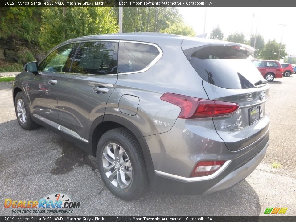 2019 Hyundai Santa Fe SEL AWD Machine Gray / Black Photo #6