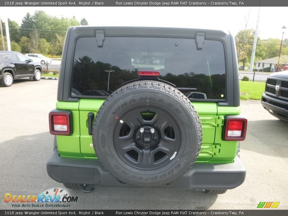 2018 Jeep Wrangler Unlimited Sport 4x4 Mojito! / Black Photo #4