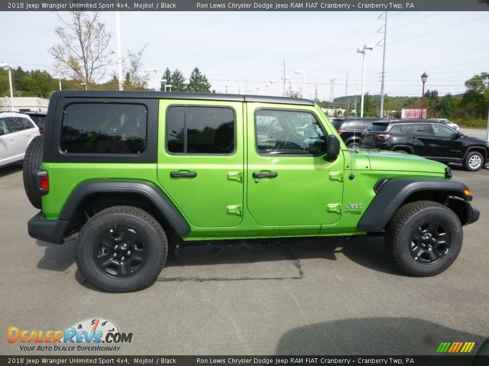 2018 Jeep Wrangler Unlimited Sport 4x4 Mojito! / Black Photo #6