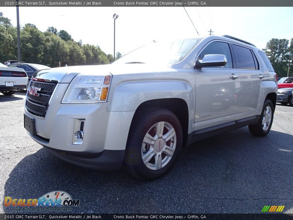 2015 GMC Terrain SLT Quicksilver Metallic / Jet Black Photo #3