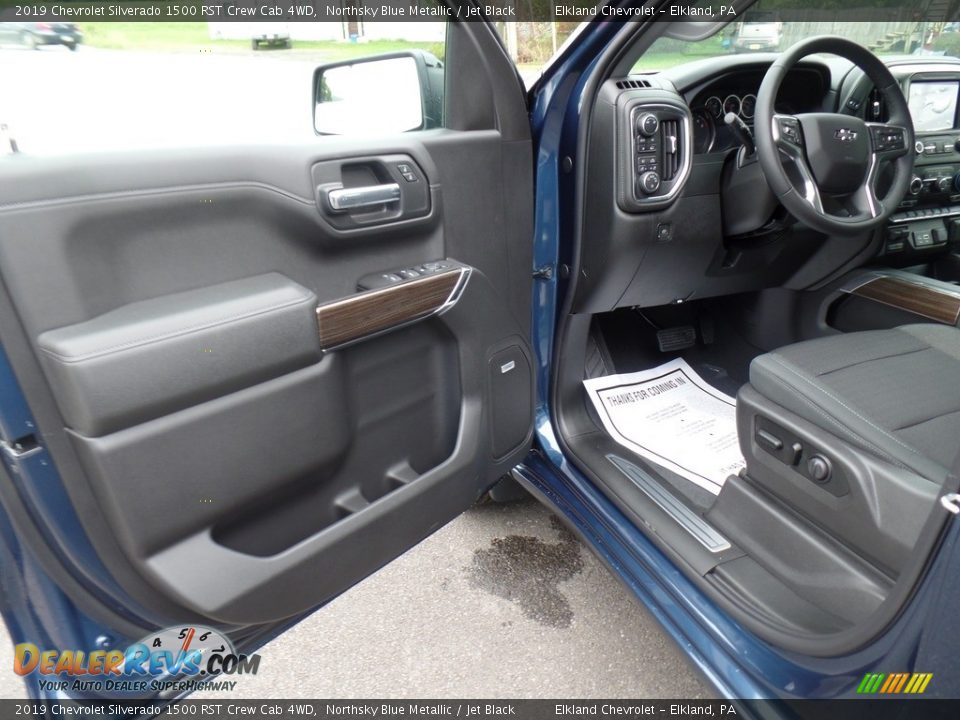 2019 Chevrolet Silverado 1500 RST Crew Cab 4WD Northsky Blue Metallic / Jet Black Photo #12