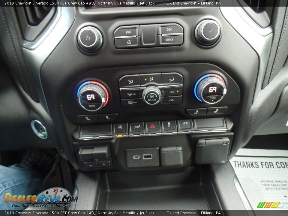 2019 Chevrolet Silverado 1500 RST Crew Cab 4WD Northsky Blue Metallic / Jet Black Photo #31