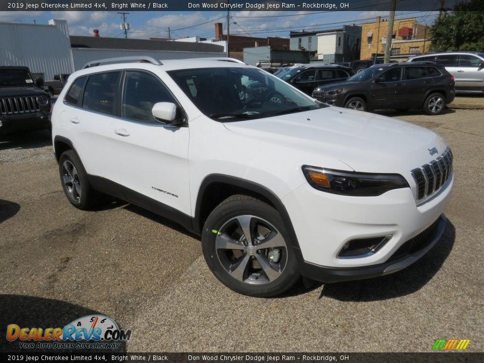 2019 Jeep Cherokee Limited 4x4 Bright White / Black Photo #3