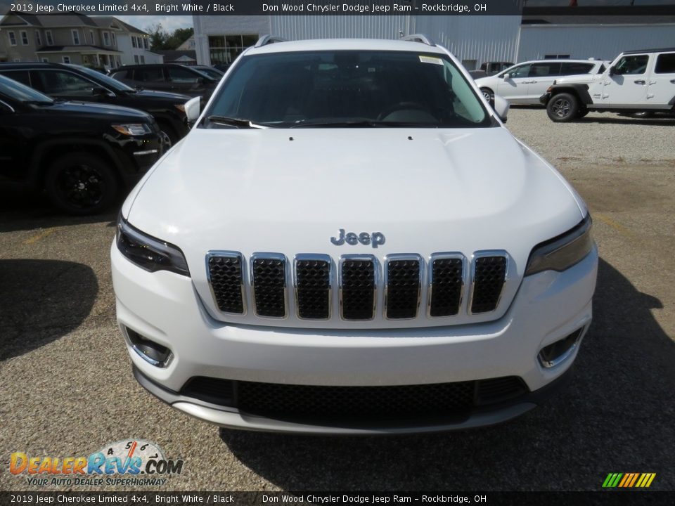 2019 Jeep Cherokee Limited 4x4 Bright White / Black Photo #4