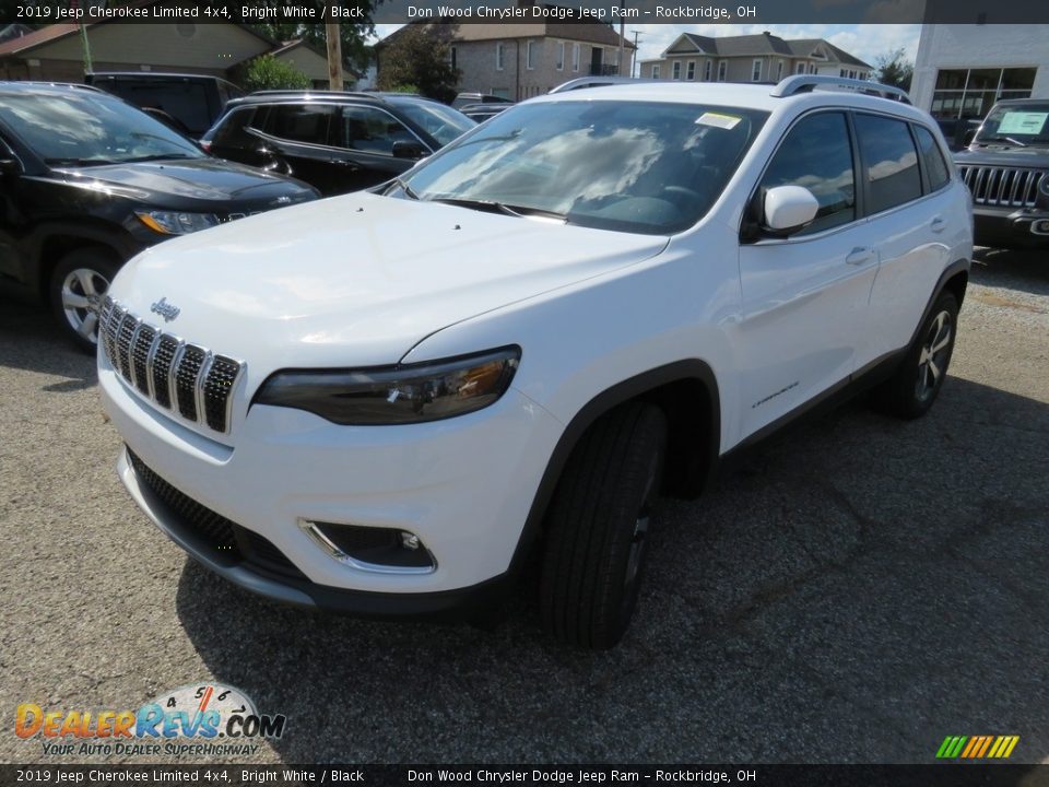 2019 Jeep Cherokee Limited 4x4 Bright White / Black Photo #7