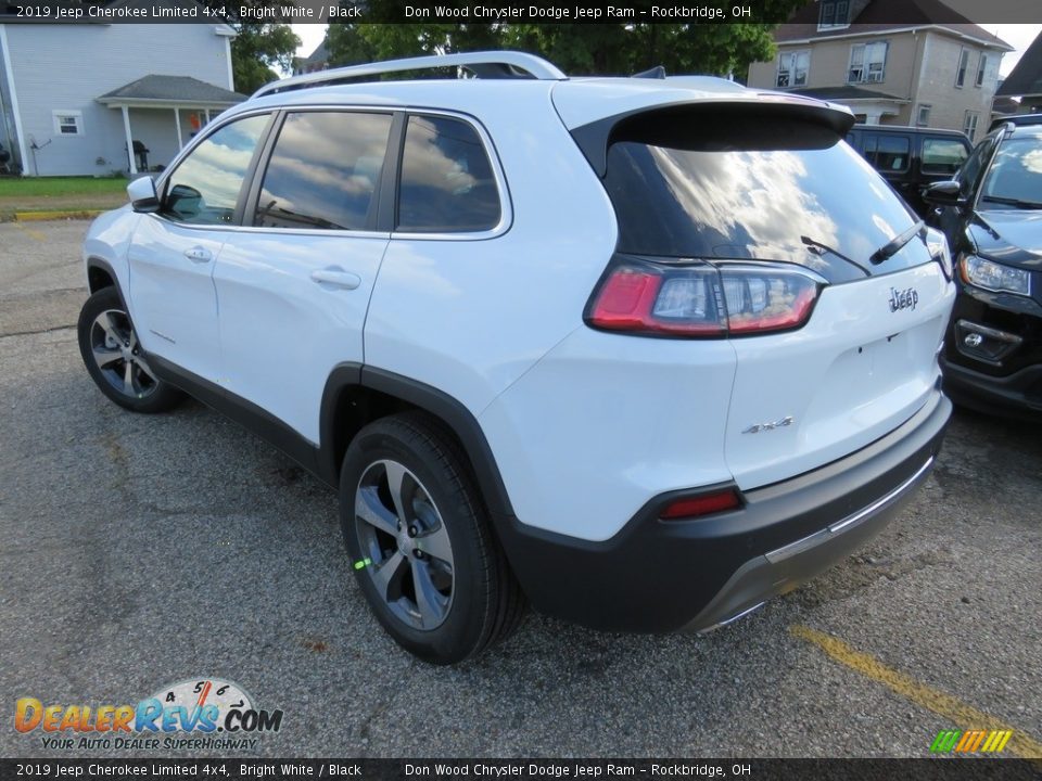 2019 Jeep Cherokee Limited 4x4 Bright White / Black Photo #10