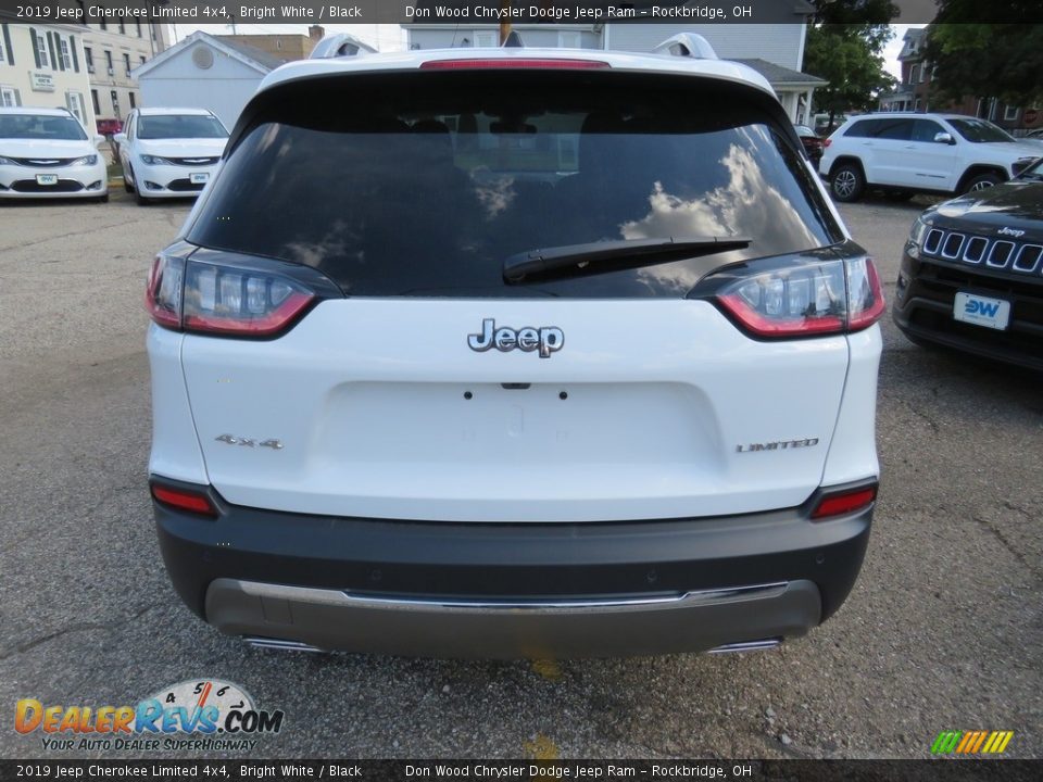 2019 Jeep Cherokee Limited 4x4 Bright White / Black Photo #11