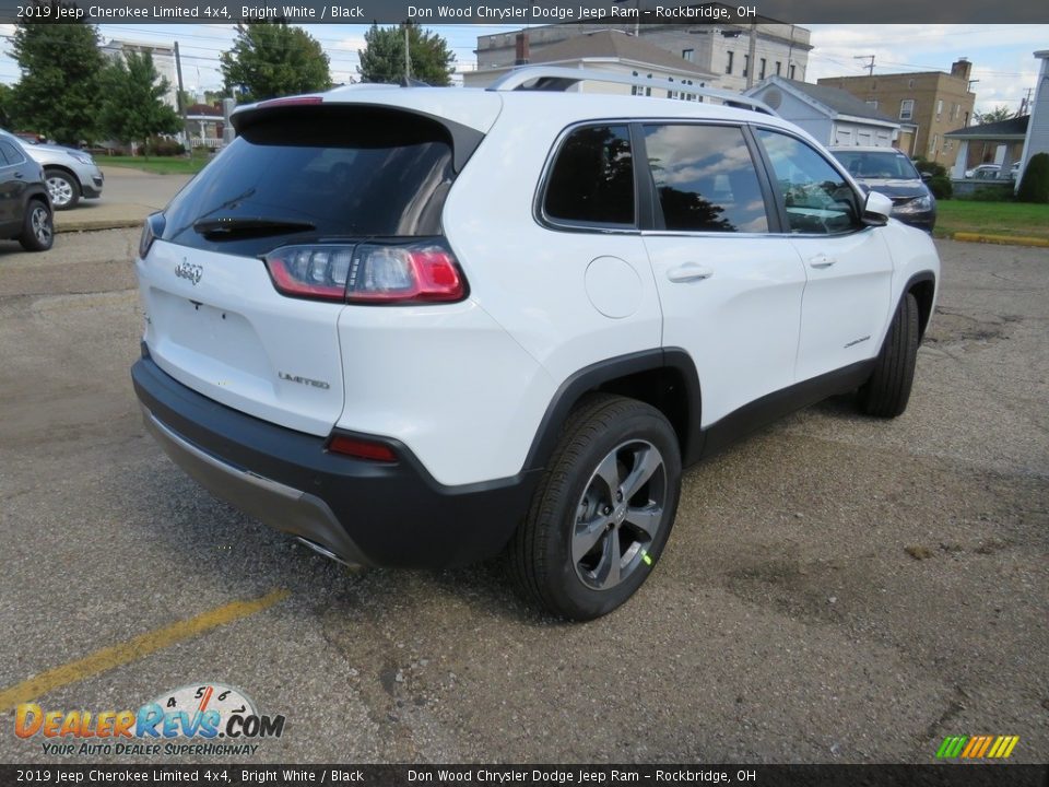 2019 Jeep Cherokee Limited 4x4 Bright White / Black Photo #14