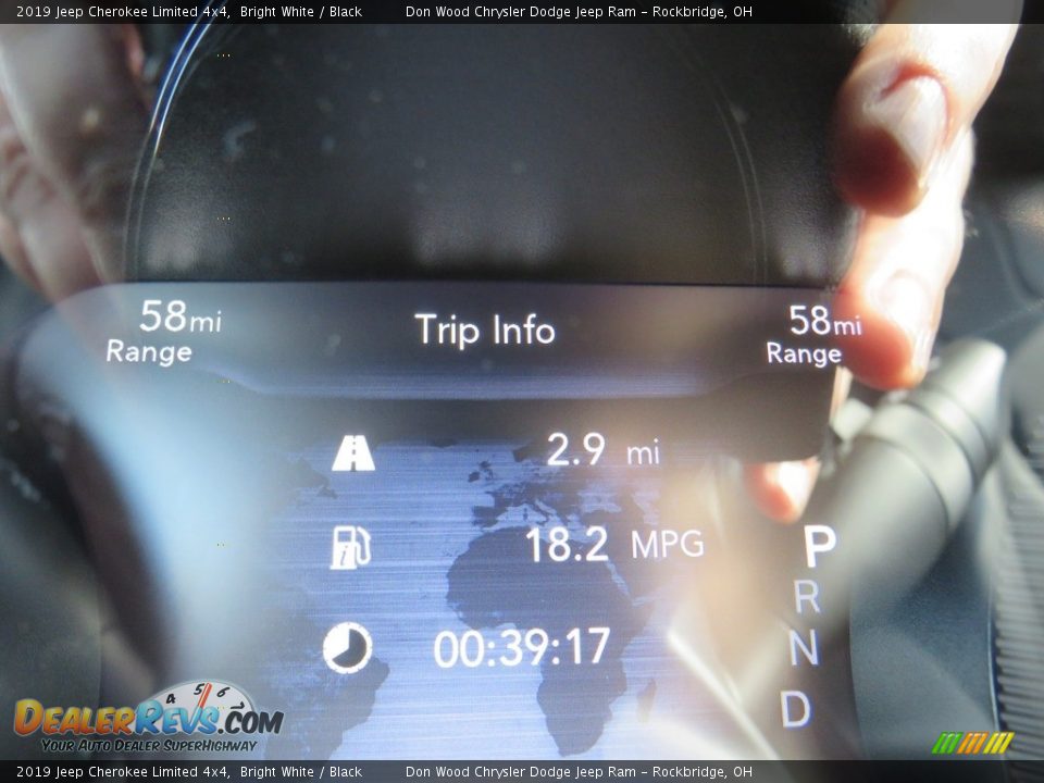2019 Jeep Cherokee Limited 4x4 Bright White / Black Photo #34
