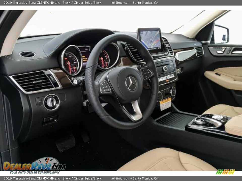 2019 Mercedes-Benz GLS 450 4Matic Black / Ginger Beige/Black Photo #4